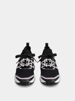 Roger Vivier Viv' Run Sneakers in fabric Best