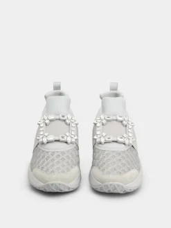 Roger Vivier Viv' Run Sneakers in fabric Discount