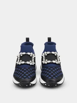 Roger Vivier Viv' Run Sneakers in fabric Discount
