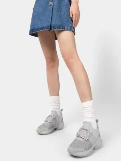 Roger Vivier Viv' Run Sneakers in fabric Discount