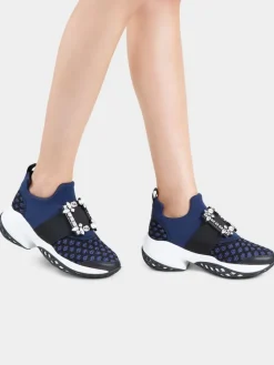 Roger Vivier Viv' Run Sneakers in fabric Discount