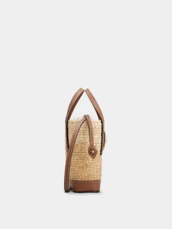 Roger Vivier Viv' Skate Bucket Bag in raffia Best