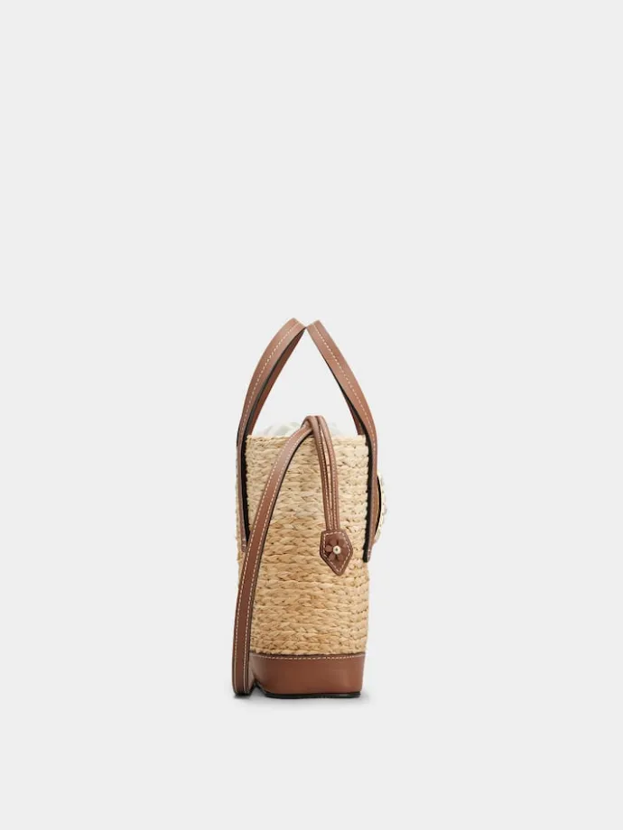 Roger Vivier Viv' Skate Bucket Bag in raffia Best