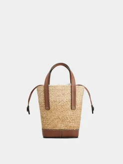 Roger Vivier Viv' Skate Bucket Bag in raffia Best