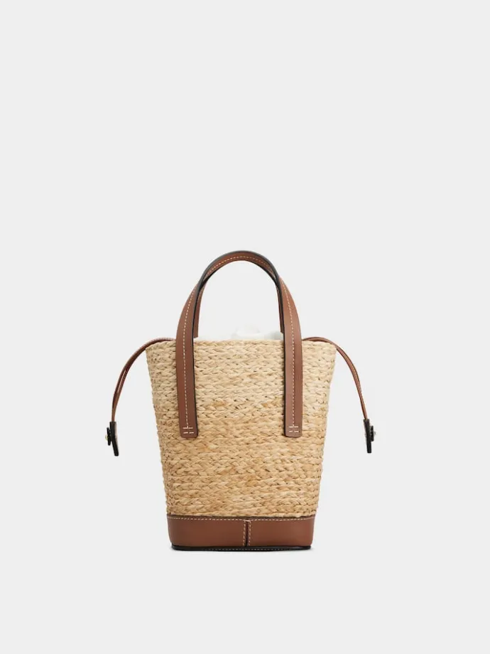 Roger Vivier Viv' Skate Bucket Bag in raffia Best