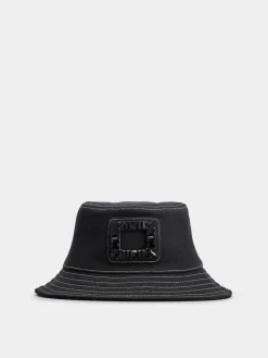 Roger Vivier Viv' Skate Bucket Hat in denim New