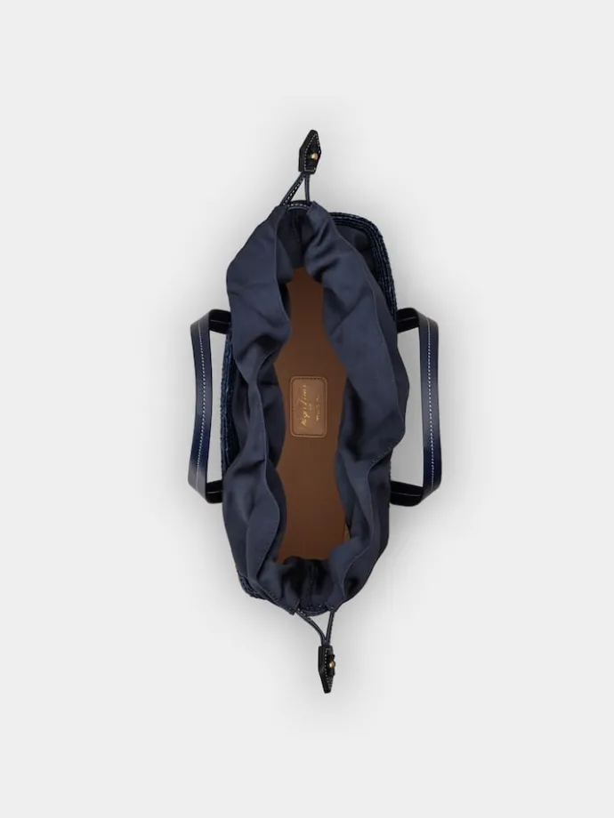 Roger Vivier Viv' Skate Shopping Bag in raffia Hot