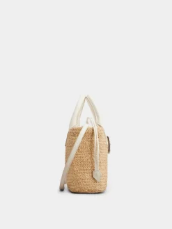 Roger Vivier Viv' Skate Small Shopping Bag in raffia New