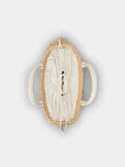 Roger Vivier Viv' Skate Small Shopping Bag in raffia New