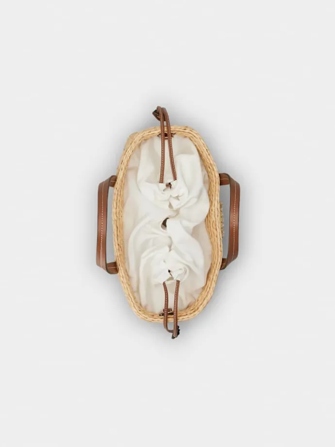 Roger Vivier Viv' Skate Small Shopping Bag in raffia Online