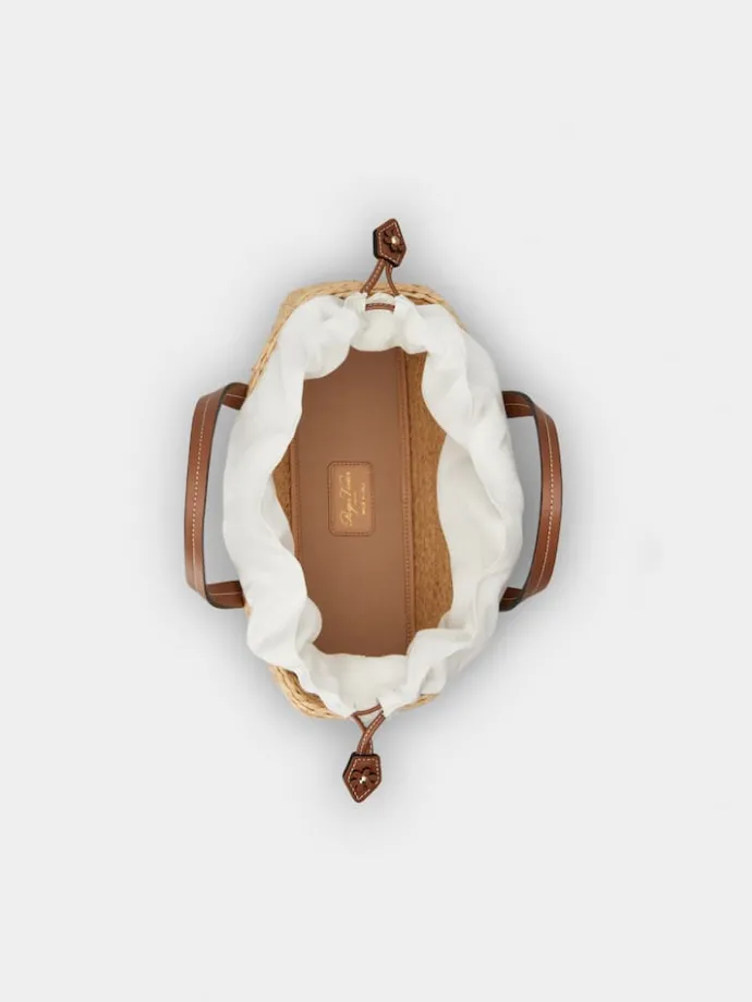 Roger Vivier Viv' Skate Small Shopping Bag in raffia Online