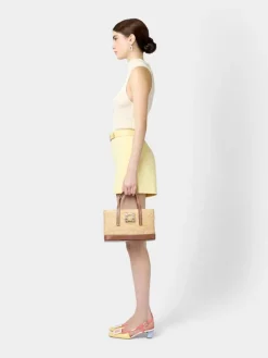 Roger Vivier Viv' Skate Small Shopping Bag in raffia Online