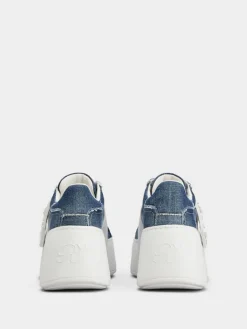 Roger Vivier Viv' Skate Sneakers in denim Outlet