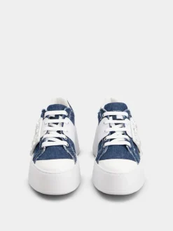 Roger Vivier Viv' Skate Sneakers in denim Outlet
