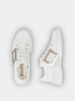 Roger Vivier Viv' Skate Sneakers in leather New