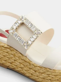 Roger Vivier Wedge Sandals in leather Outlet