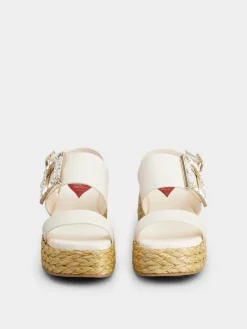 Roger Vivier Wedge Sandals in leather Outlet