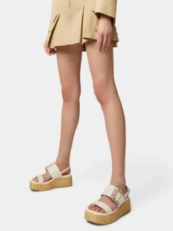 Roger Vivier Wedge Sandals in leather Outlet